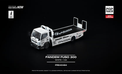 [Pre-Order] Pop Race Pandem Fuso 300 White PR640484 1/64 Diecast