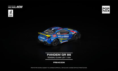 [Pre-Order] Pop Race Pandem GR 86 TENGKU DJAN LEY PR640336 1/64 Diecast