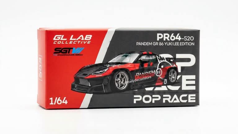 POP RACE Pandem GR86 Yukii Lee Edition SGT 2026 PR640520 1/64 Diecast