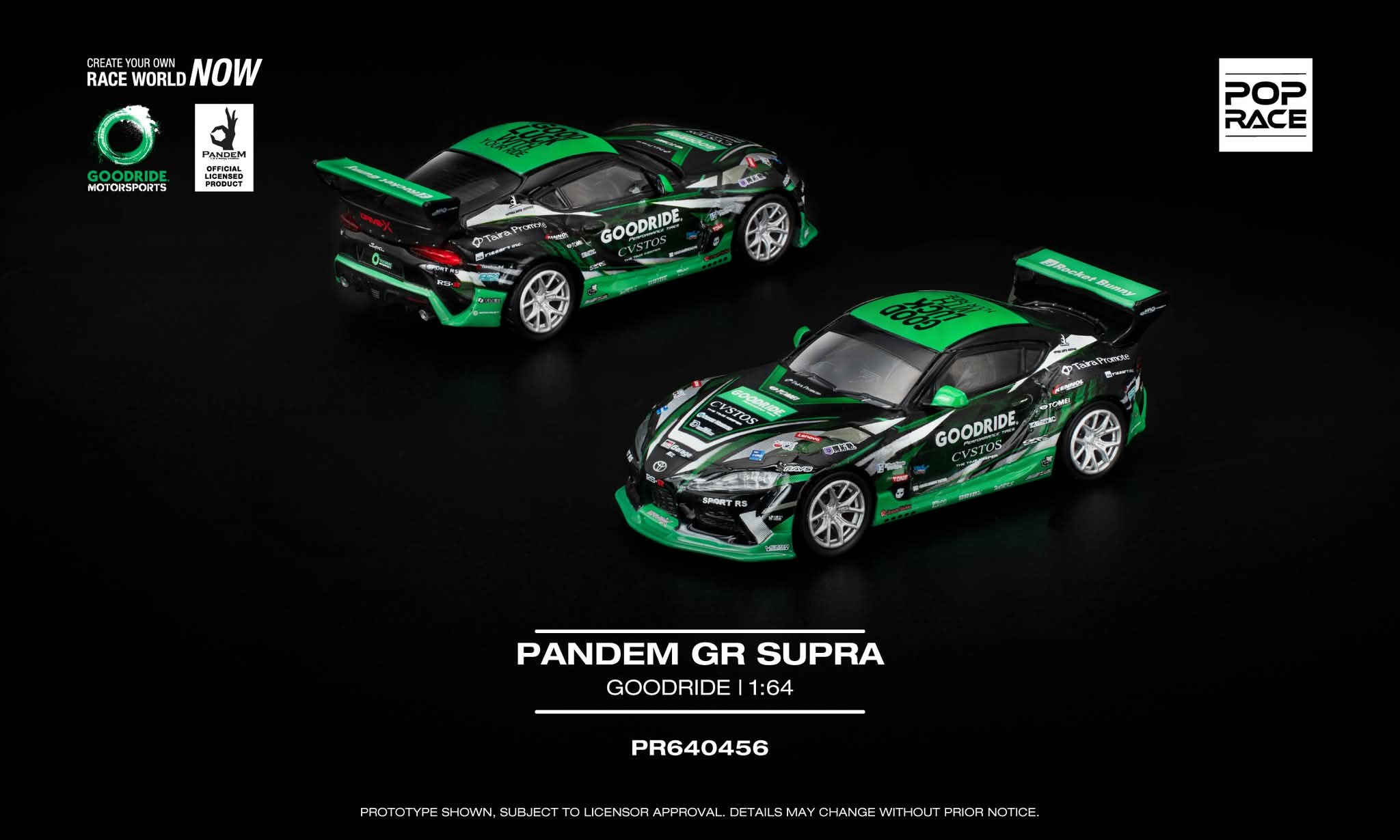 Pre-Order] Pop Race Pandem GR Supra GoodRide PR640456 1/64 Diecast