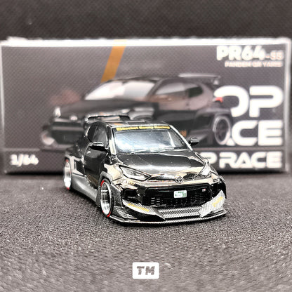 Pop Race Pandem GR Yaris Black Rims PR64055 1/64 Diecast