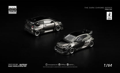 [Pre-Order] Pop Race Pandem GR Yaris Dark Chrome PRDC009 1/64 Diecast