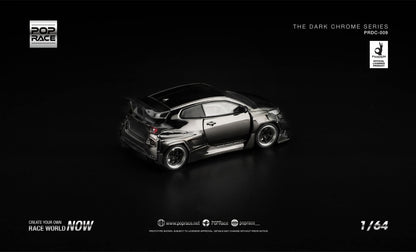[Pre-Order] Pop Race Pandem GR Yaris Dark Chrome PRDC009 1/64 Diecast