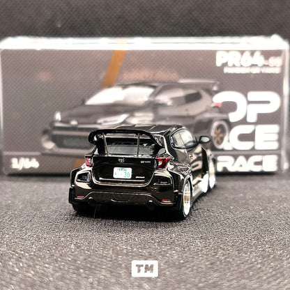 Pop Race Pandem GR Yaris Gold Rims PR64055 1/64 Diecast