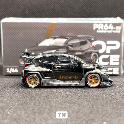 Pop Race Pandem GR Yaris Gold Rims PR64055 1/64 Diecast