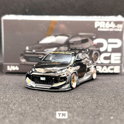 Pop Race Pandem GR Yaris Gold Rims PR64055 1/64 Diecast