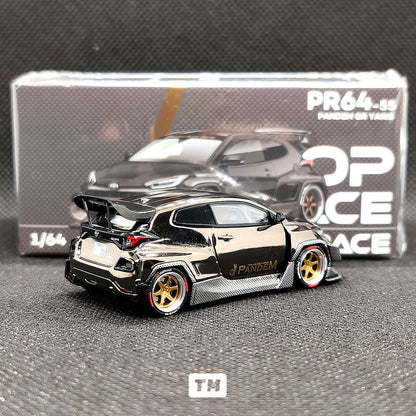 Pop Race Pandem GR Yaris Gold Rims PR64055 1/64 Diecast
