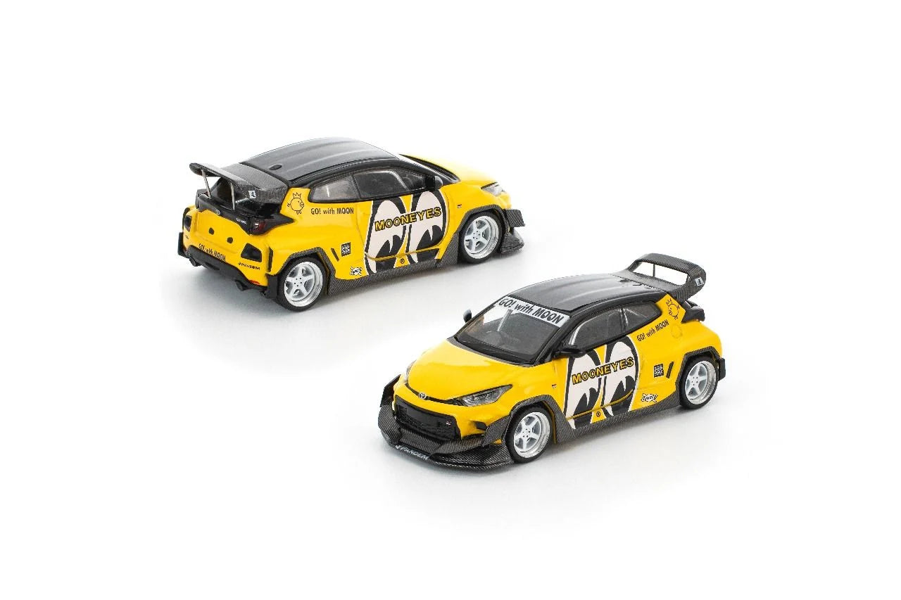 Pop Race Pandem GR Yaris Mooneyes Blister Packaging PRE017 1/64 Diecast