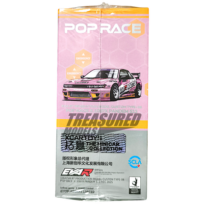 Pop Race Pandem S13 1087X EVA RT Production Model Custom Type-08 S43-HEC2025 1/64 Diecast