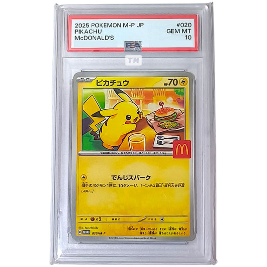 Pokemon [PSA10] Pikachu McDonald's 2025 JP 020 M-P Promo