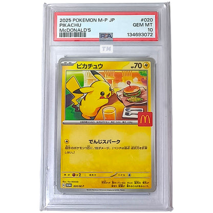 Pokemon [PSA 10] Pikachu McDonald's 2025 JP 020 M-P Promo