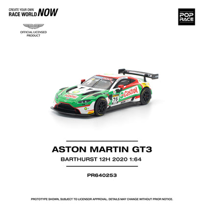 Pop Race Aston Martin Vantage GT3 Bathurst 12H 2020 PR640253 1/64 Die Cast
