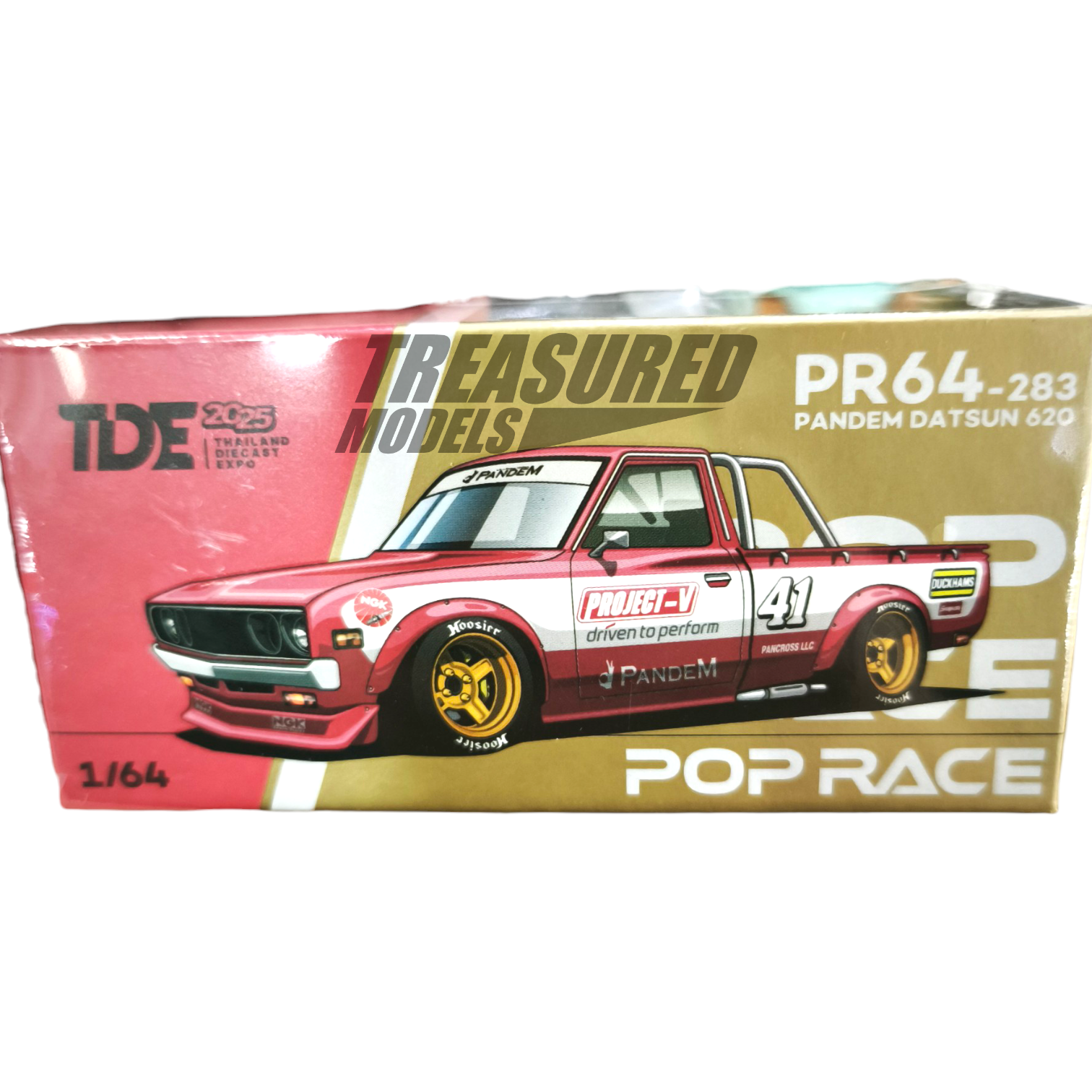 Pop Race Datsun 620 Pandem PR640283 TDE2025 1/64 Die Cast
