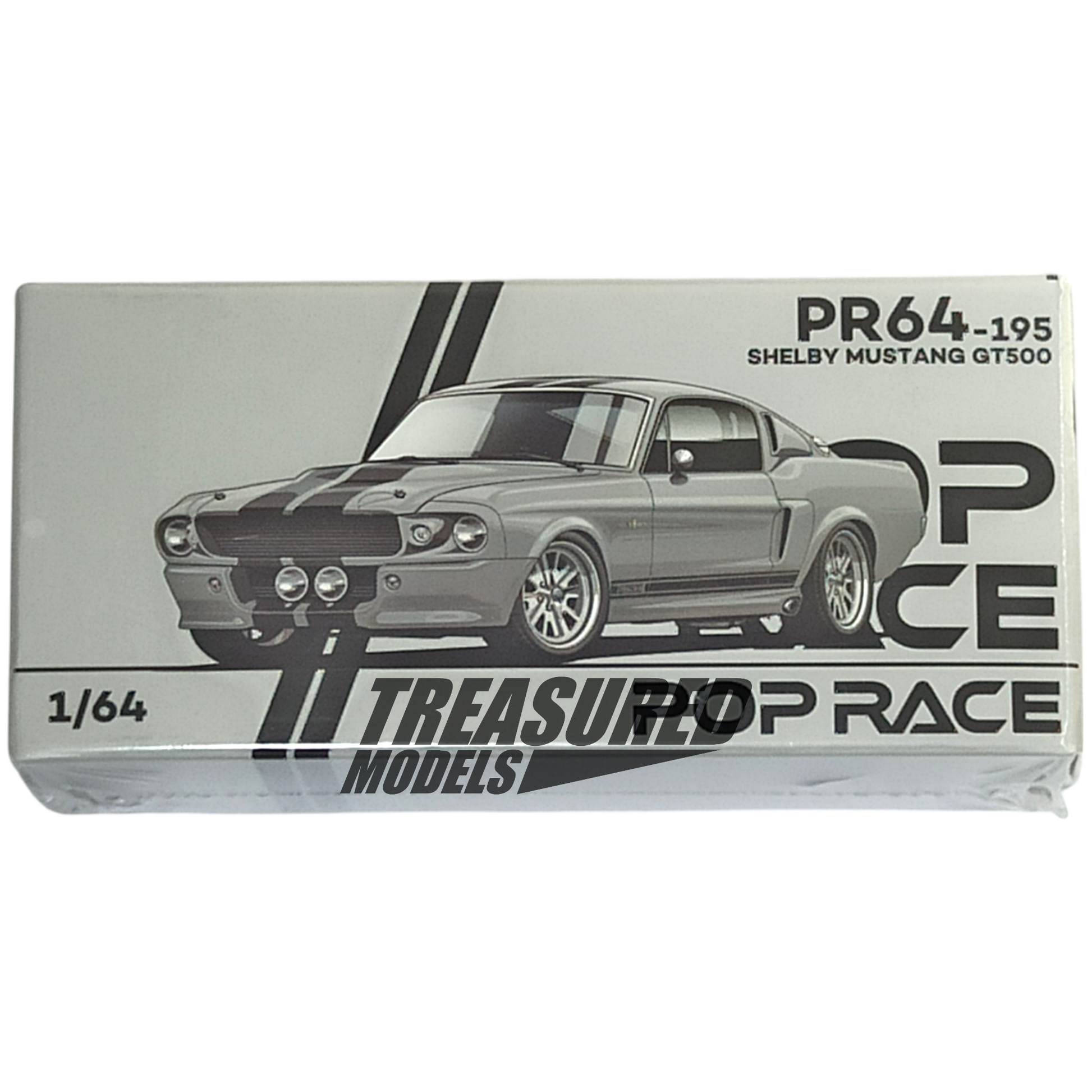 Pop Race Ford Shelby Mustang GT500 Black PR64-195 1/64 Die Cast Pop Race Ford Shelby Mustang GT500 Black PR64-195 1/64 Die Cast