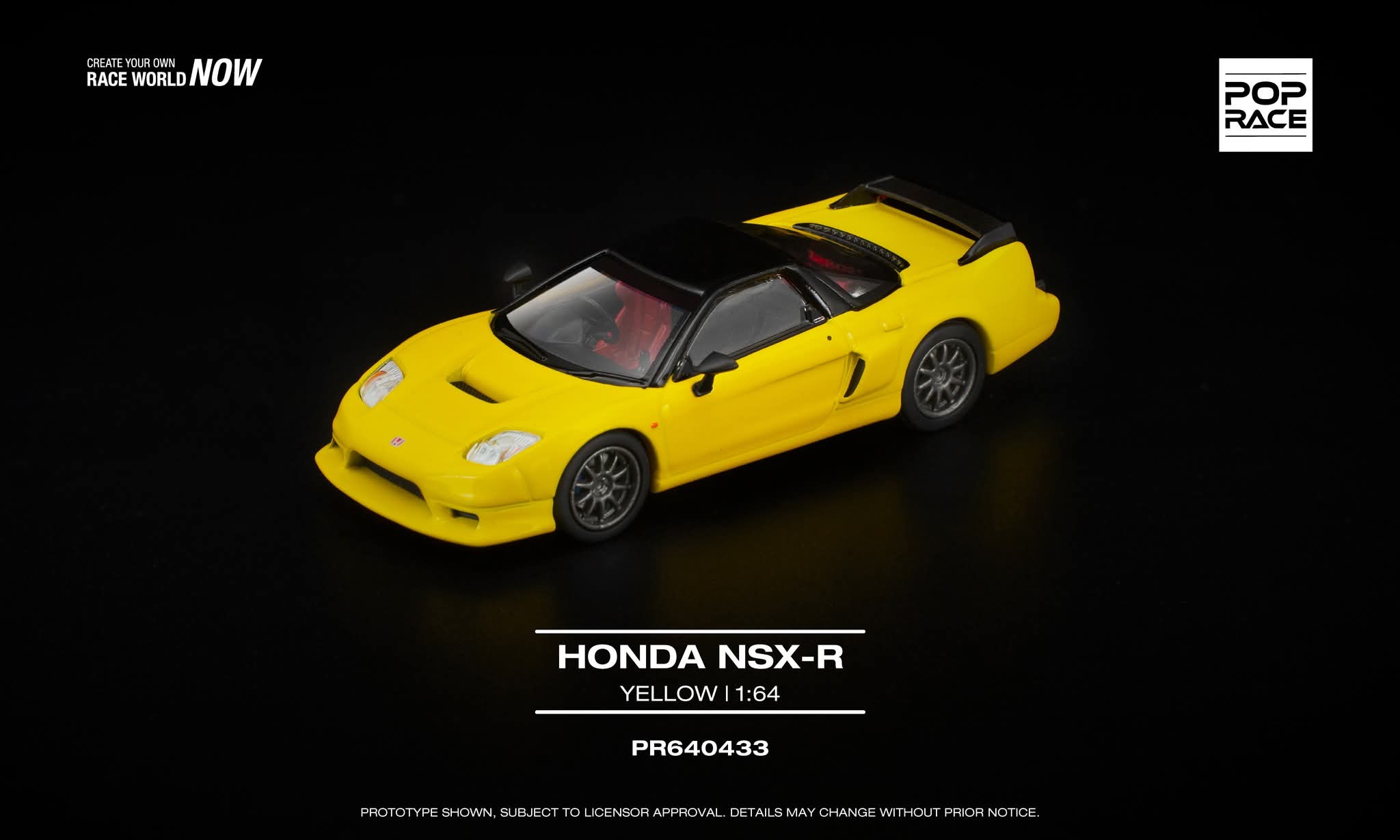★美品!★HONDA NSX Type-R Yellow 1/43 Honda NSX Type-R Model Car | Yellow - Eat Sleep Race