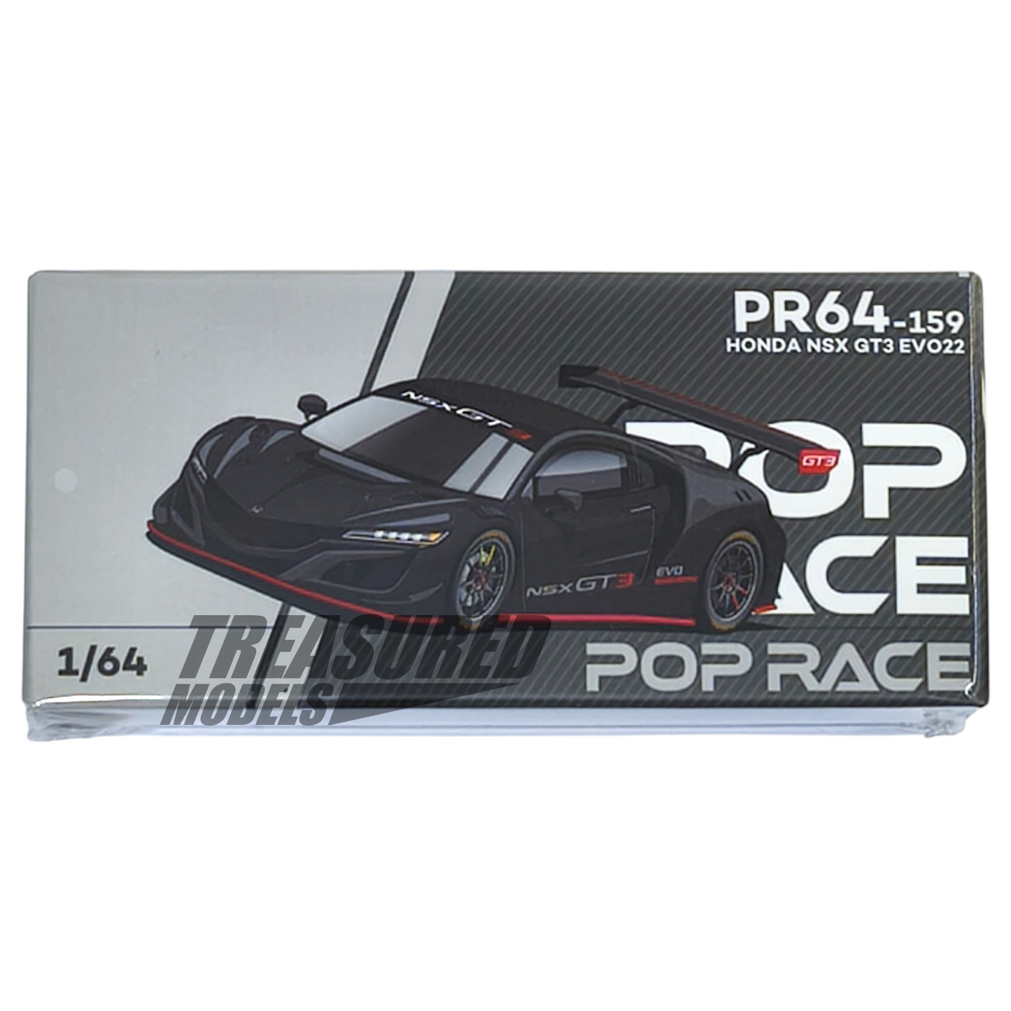 Pop Race Honda NSX GT3 EVO22 Carbon Edition 2025 PR64-159 1/64 Die Cast