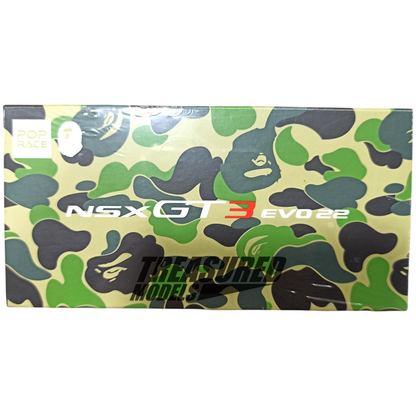 Pop Race Honda NSX GT3 Evo 22 Bape 1/64 Die Cast