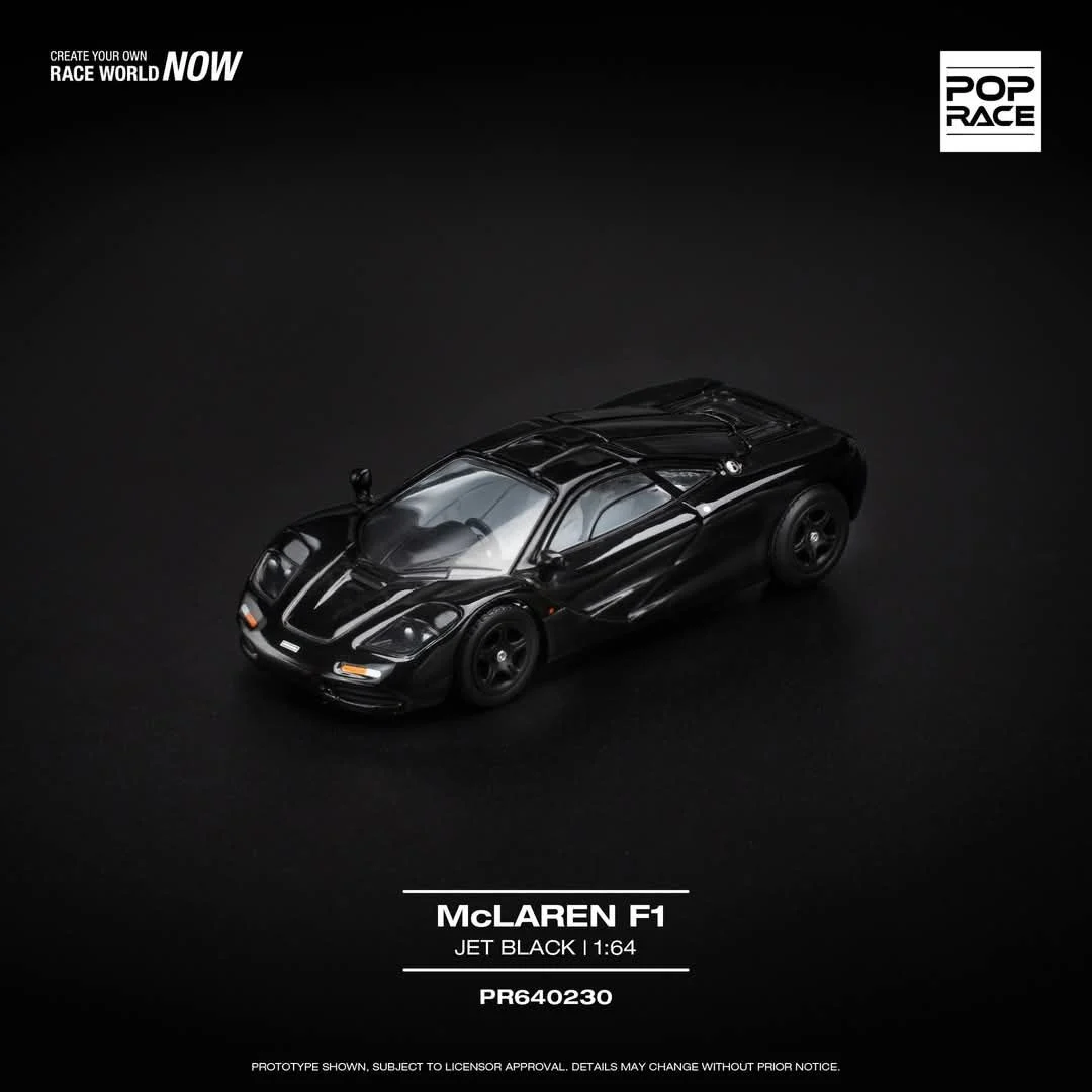 Pop Race McLaren F1 Jet Black PR640230 1/64 Diecast