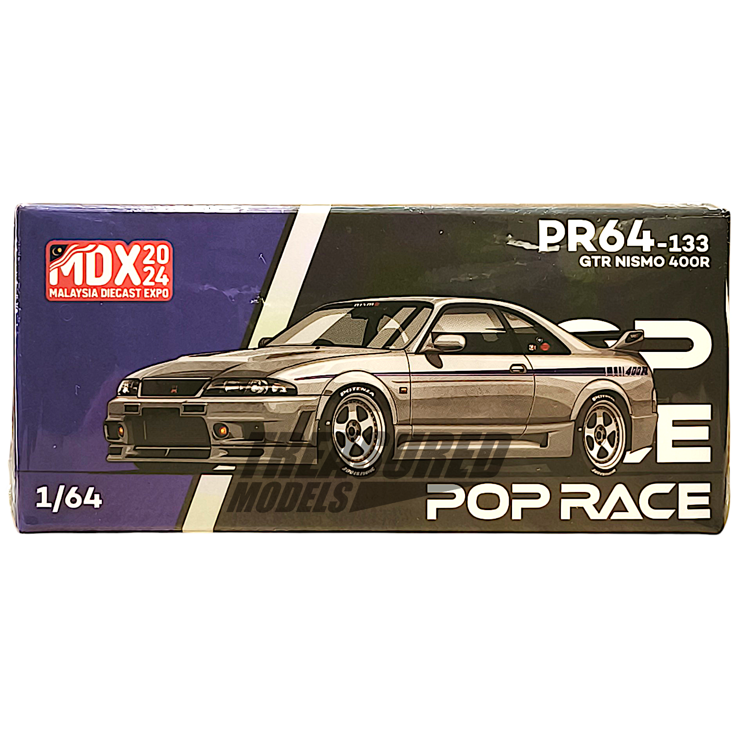 Pop Race Nissan GT-R Nismo 400R MDX Special Edition 2024 PR640133 1/64 Diecast