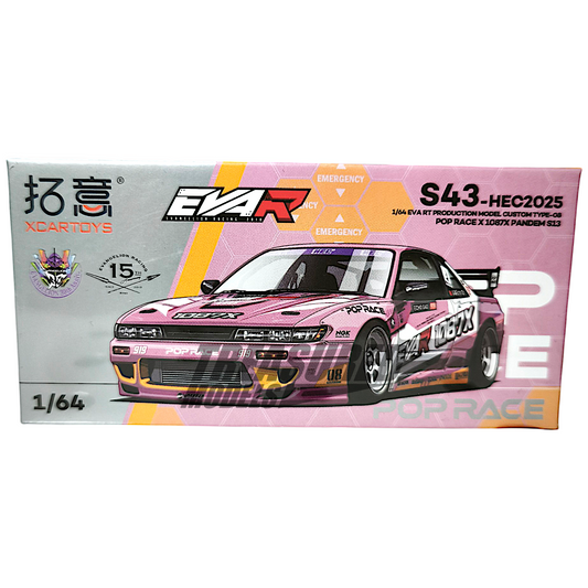 Pop Race Pandem S13 1087X EVA RT Production Model Custom Type-08 S43-HEC2025 1/64 Diecast