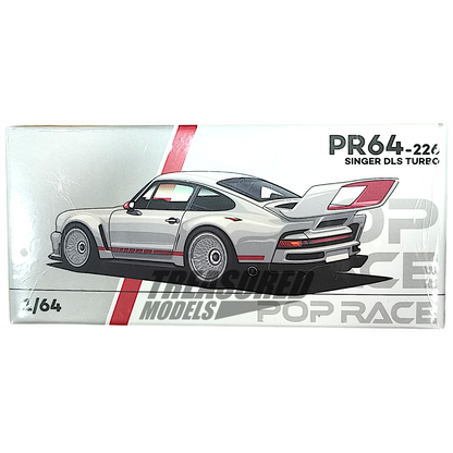 Pop Race Porsche Singer DLS Turbo White PR640226 1/64 Diecast