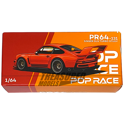 Pop Race Porsche Singer Turbo Study Orange PR640131 1/64 Die Cast