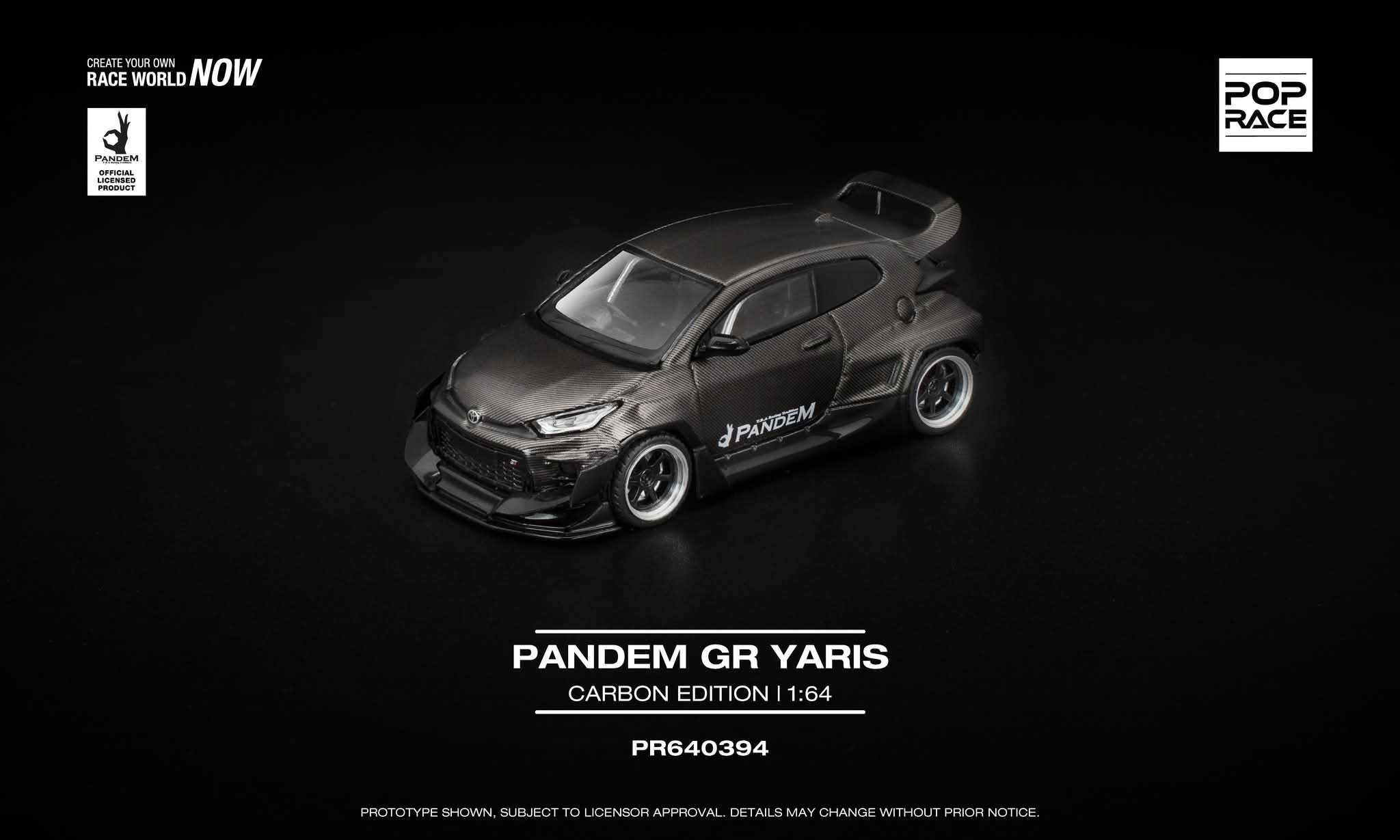Pre-Order* Pop Race Toyota GR Yaris Pandem Carbon Edition PR640394
