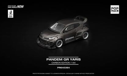 Pop Race Toyota GR Yaris Pandem Carbon Edition PR640394 1/64 Diecast