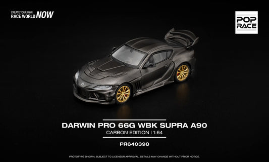Pop Race Toyota Supra A90 Darwin Pro 66G WBK Carbon Edition PR640398 1/64 Die Cast