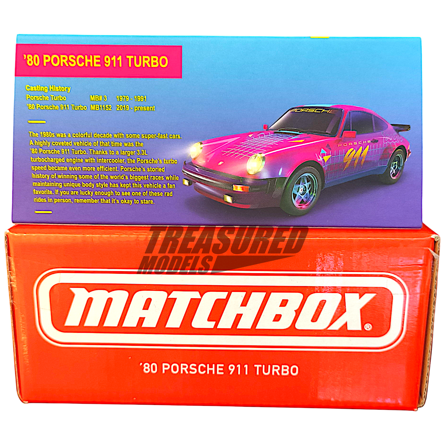 Matchbox Porsche 80 911 Turbo Metallic Hot Pink 2023 Mattel Creations 1/64 Diecast