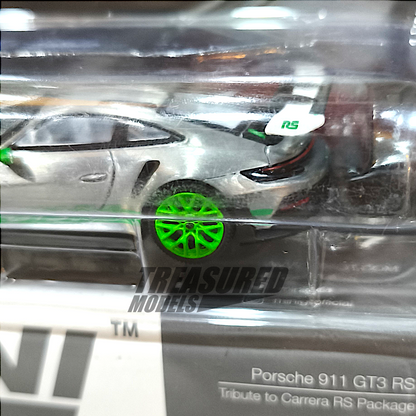 Mini GT CHASE Porsche 911 992 GT3 RS Tribute to Carrera RS Package Blister Packaging MGT00827 1/64 Diecast