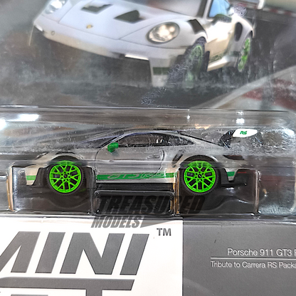 Mini GT CHASE Porsche 911 992 GT3 RS Tribute to Carrera RS Package Blister Packaging MGT00827 1/64 Diecast