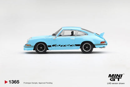 [Pre-Order] Mini GT Porsche 911 Carrera RS 2.7 Gulf Blue with Black Livery MGT01365 1/64 Diecast