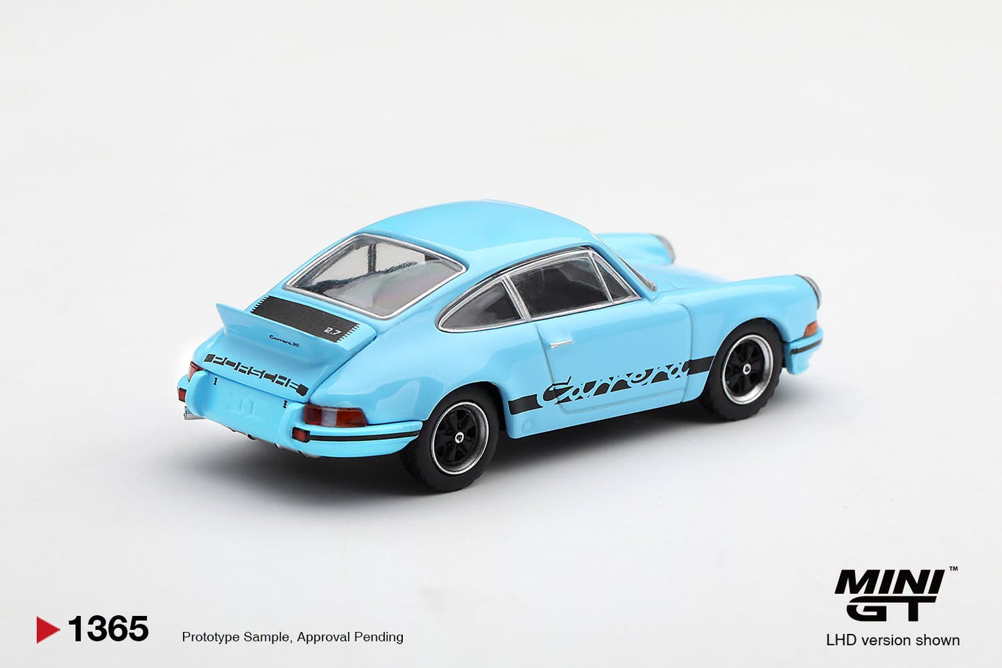 [Pre-Order] Mini GT Porsche 911 Carrera RS 2.7 Gulf Blue with Black Livery MGT01365 1/64 Diecast
