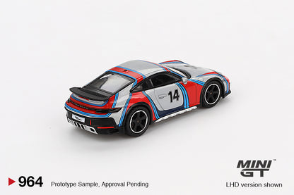 Mini GT Porsche 911 Dakar Ice Grey Metallic Rally 1978 MGT00964 1/64 Die Cast