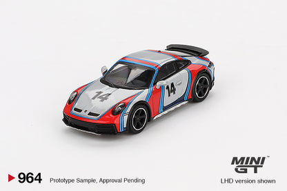 Mini GT Porsche 911 Dakar Ice Grey Metallic Rally 1978 MGT00964 1/64 Die Cast