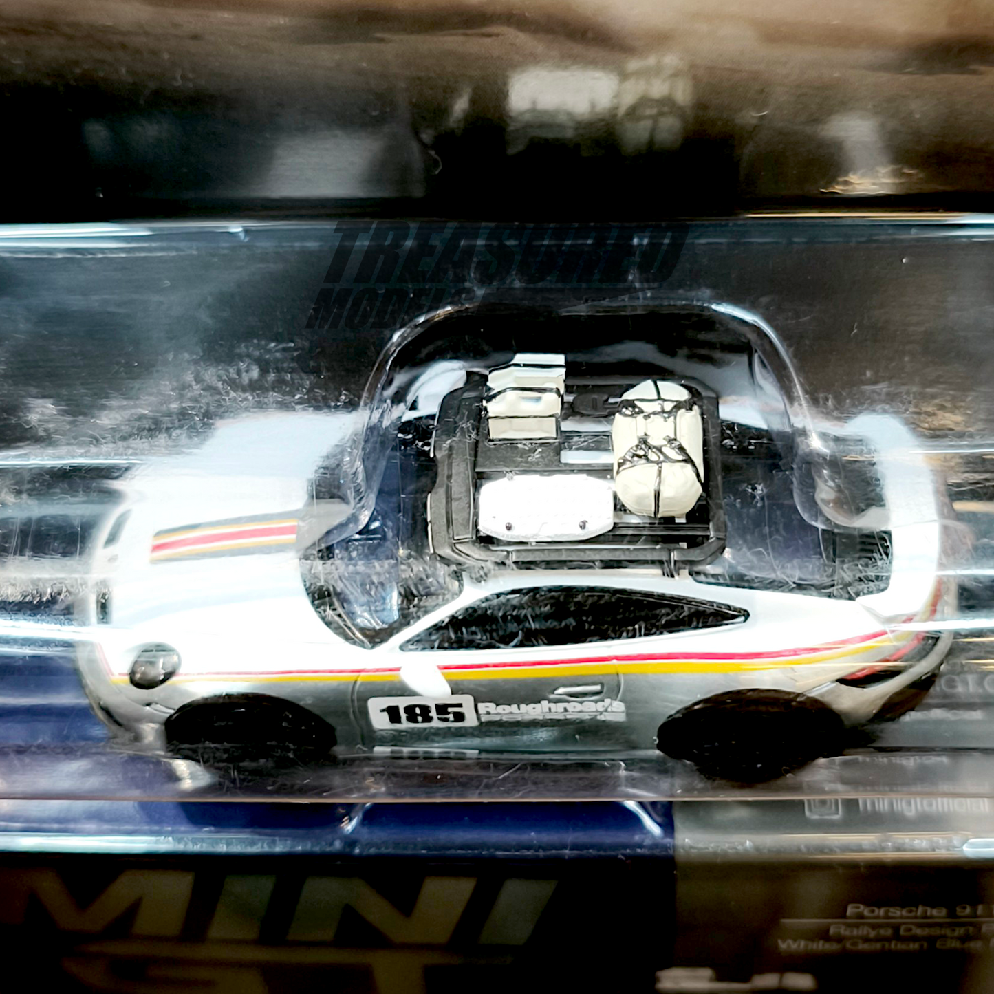 Mini GT CHASE Porsche 911 Dakar Rallye Design Package White Gentian Blue Metallic MGT00805 1/64 Die Cast