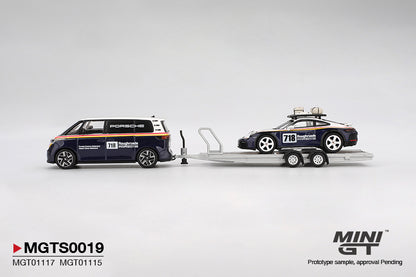 *Pre-Order* Mini GT Porsche 911 Dakar #718 & Volkswagen ID. Buzz Porsche Centrum Gelderland Roughroads Set MGTS0019 1/64 Die Cast