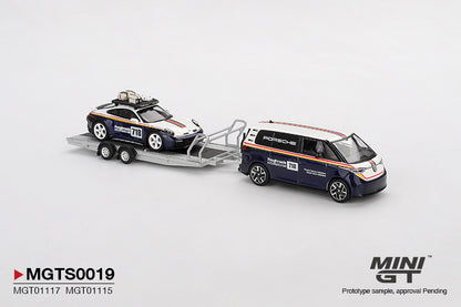 *Pre-Order* Mini GT Porsche 911 Dakar #718 & Volkswagen ID. Buzz Porsche Centrum Gelderland Roughroads Set MGTS0019 1/64 Die Cast