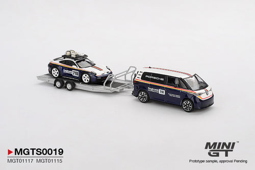 *Pre-Order* Mini GT Porsche 911 Dakar #718 & Volkswagen ID. Buzz Porsche Centrum Gelderland Roughroads Set MGTS0019 1/64 Die Cast