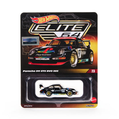 Hot Wheels Porsche 911 GT2 EVO 993 PlayStation 2026 Elite 64 1/64 Diecast