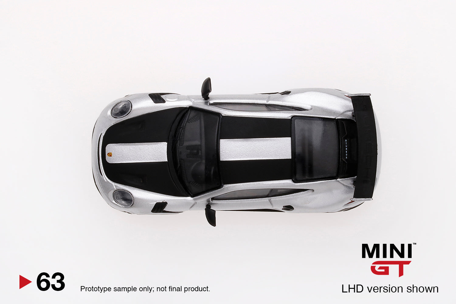 Mini GT Porsche 911 GT2 RS Weissach Package GT Silver Metallic