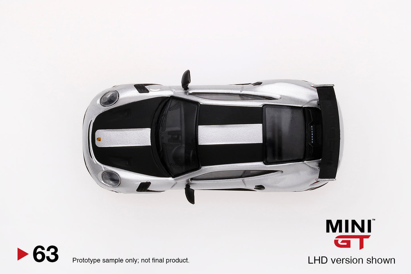 Mini GT Porsche 911 GT2 RS Weissach Package GT Silver Metallic MGT00063 1/64 Diecast