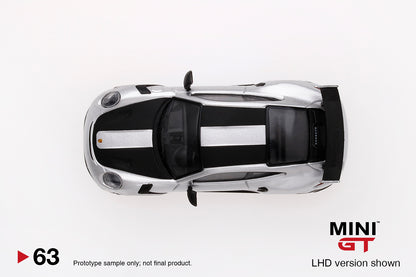 Mini GT Porsche 911 GT2 RS Weissach Package GT Silver Metallic MGT00063 1/64 Diecast