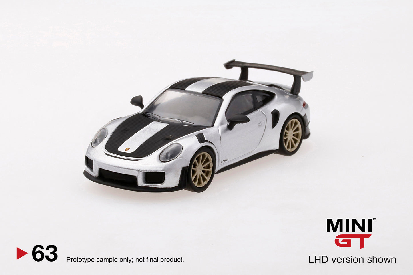 Mini GT Porsche 911 GT2 RS Weissach Package GT Silver Metallic MGT00063 1/64 Diecast