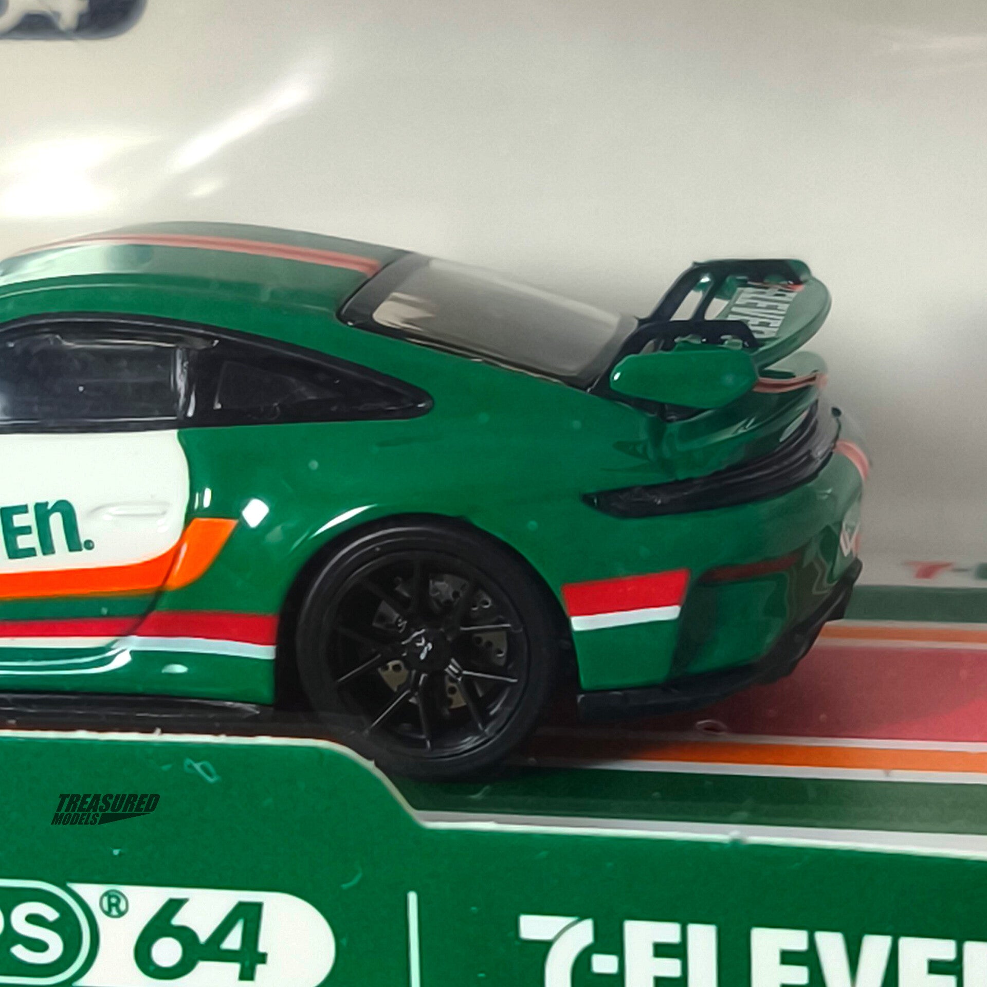 Mini Champs 64 Set of 2 Porsche 911 GT3 7-11 & Black Livery Taiwan