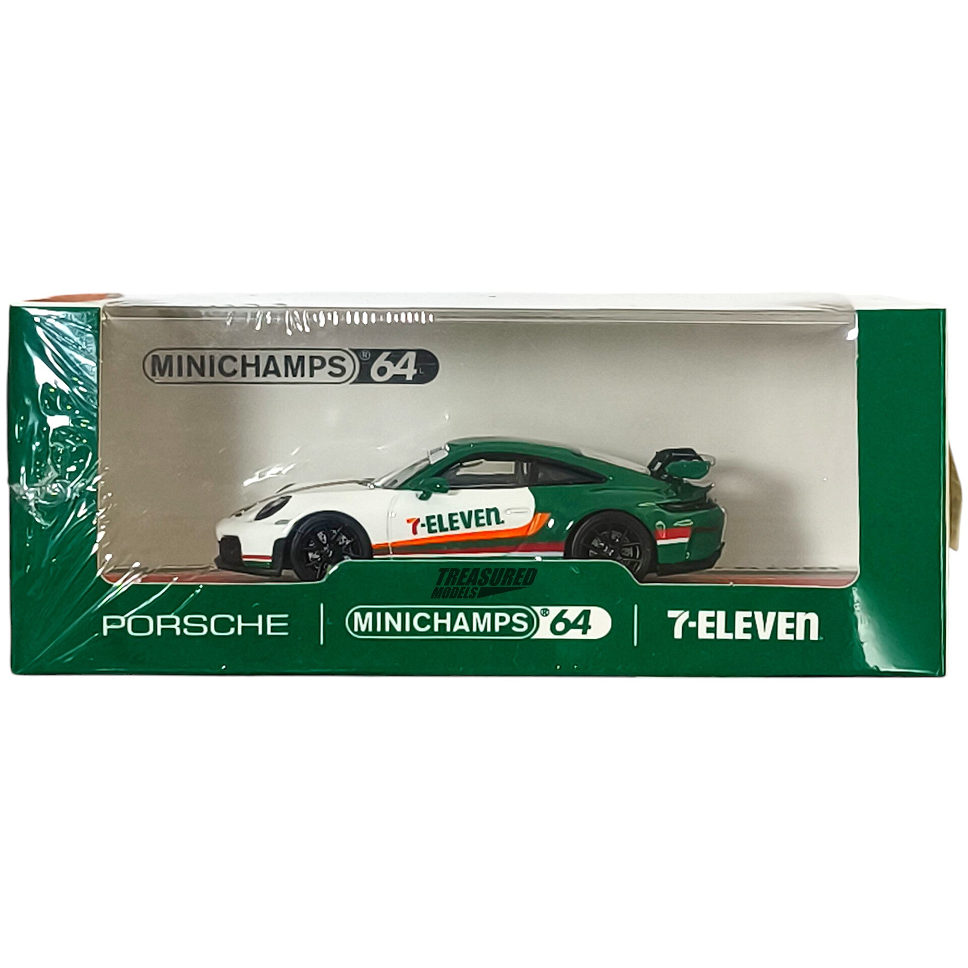 Mini Champs 64 Set of 2 Porsche 911 GT3 7-11 & Black Livery Taiwan