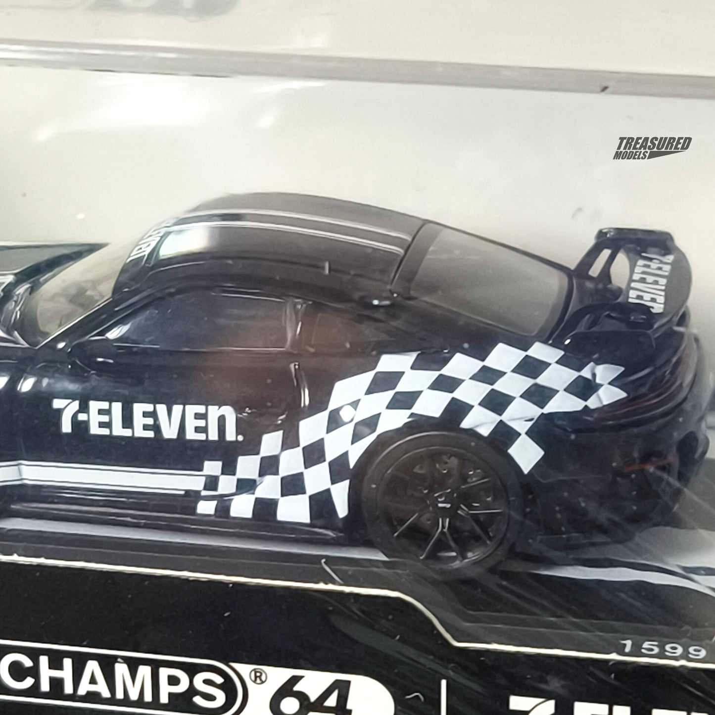 Mini Champs 64 Set of 2 Porsche 911 GT3 7-11 & Black Livery Taiwan Exclusive 7-11 Store 1/64 Diecast