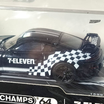 Mini Champs 64 Set of 2 Porsche 911 GT3 7-11 & Black Livery Taiwan Exclusive 7-11 Store 1/64 Diecast