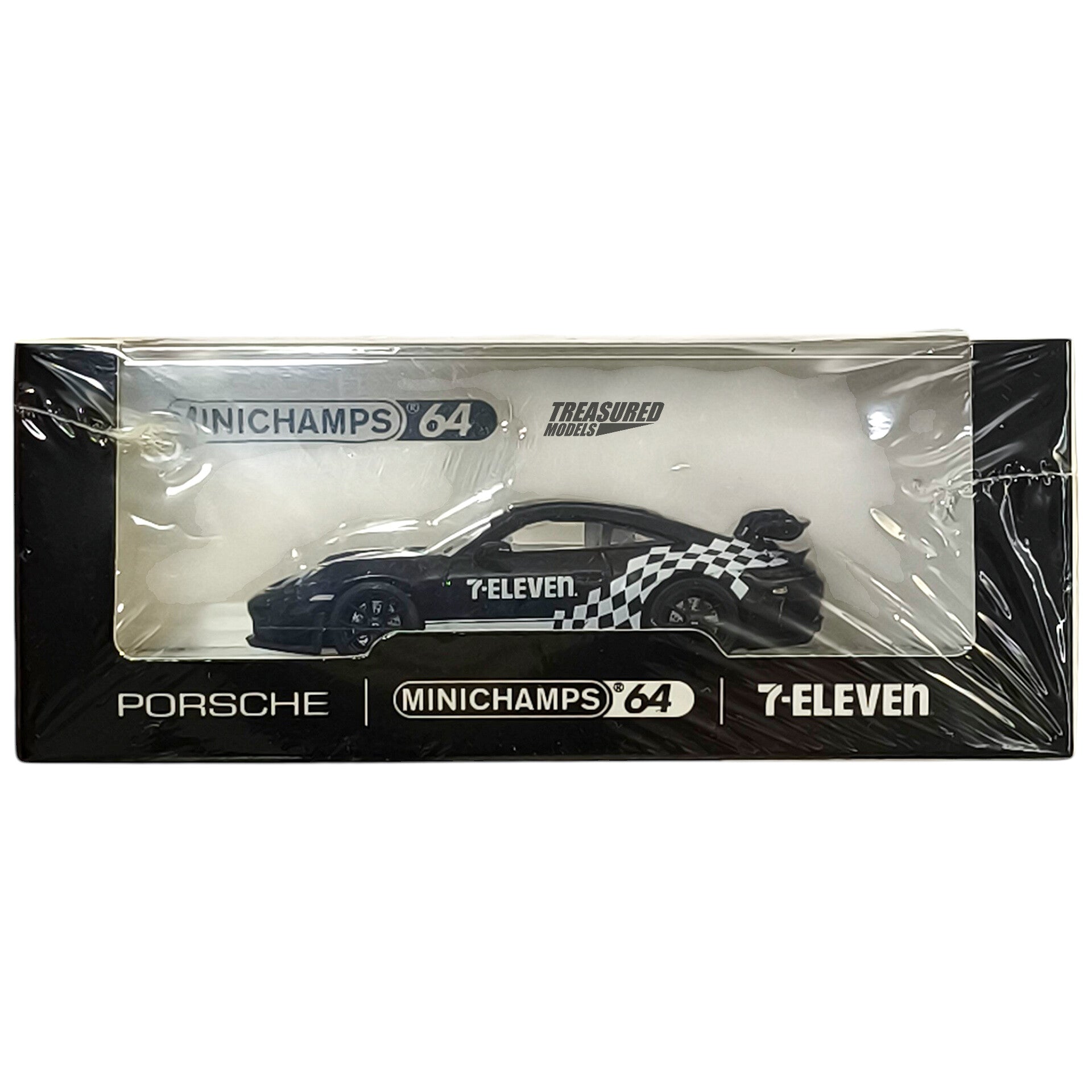 Mini Champs 64 Set of 2 Porsche 911 GT3 7-11 & Black Livery Taiwan